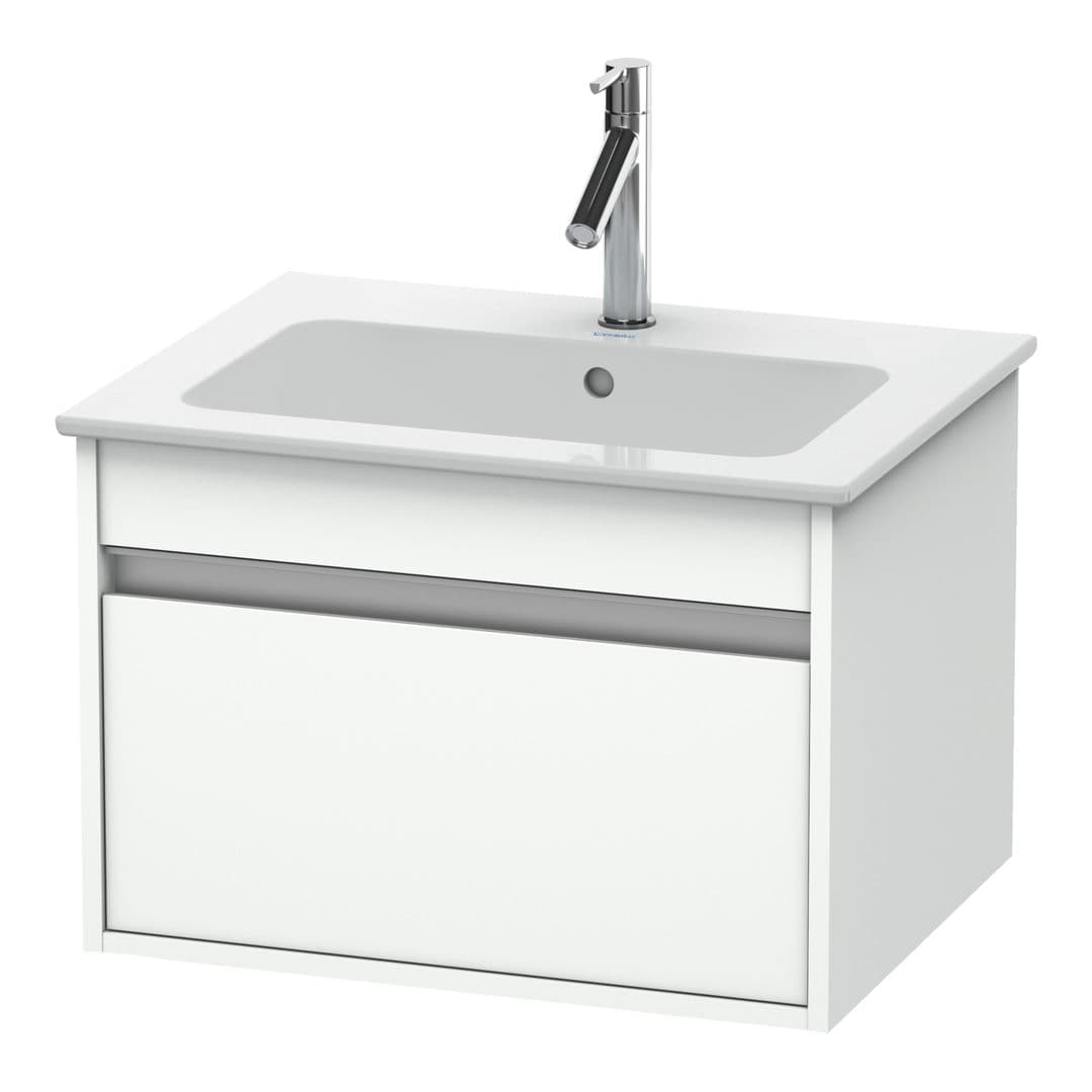 Duravit Ketho – Έπιπλο Νιπτήρα – 600 mm, 1 συρτάρι, νιπτήρας κέντρο, 600 x 475 x 410 mm – White Matt, Decor (KT641801818)