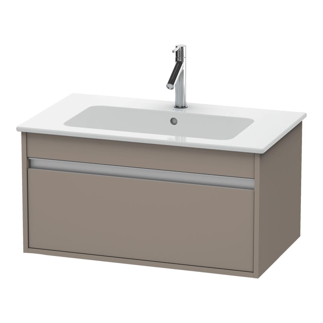Duravit Ketho – Έπιπλο Νιπτήρα – 800 mm, 1 συρτάρι, νιπτήρας κέντρο, 800 x 475 x 410 mm – Basalte Matt, Decor (KT641904343)
