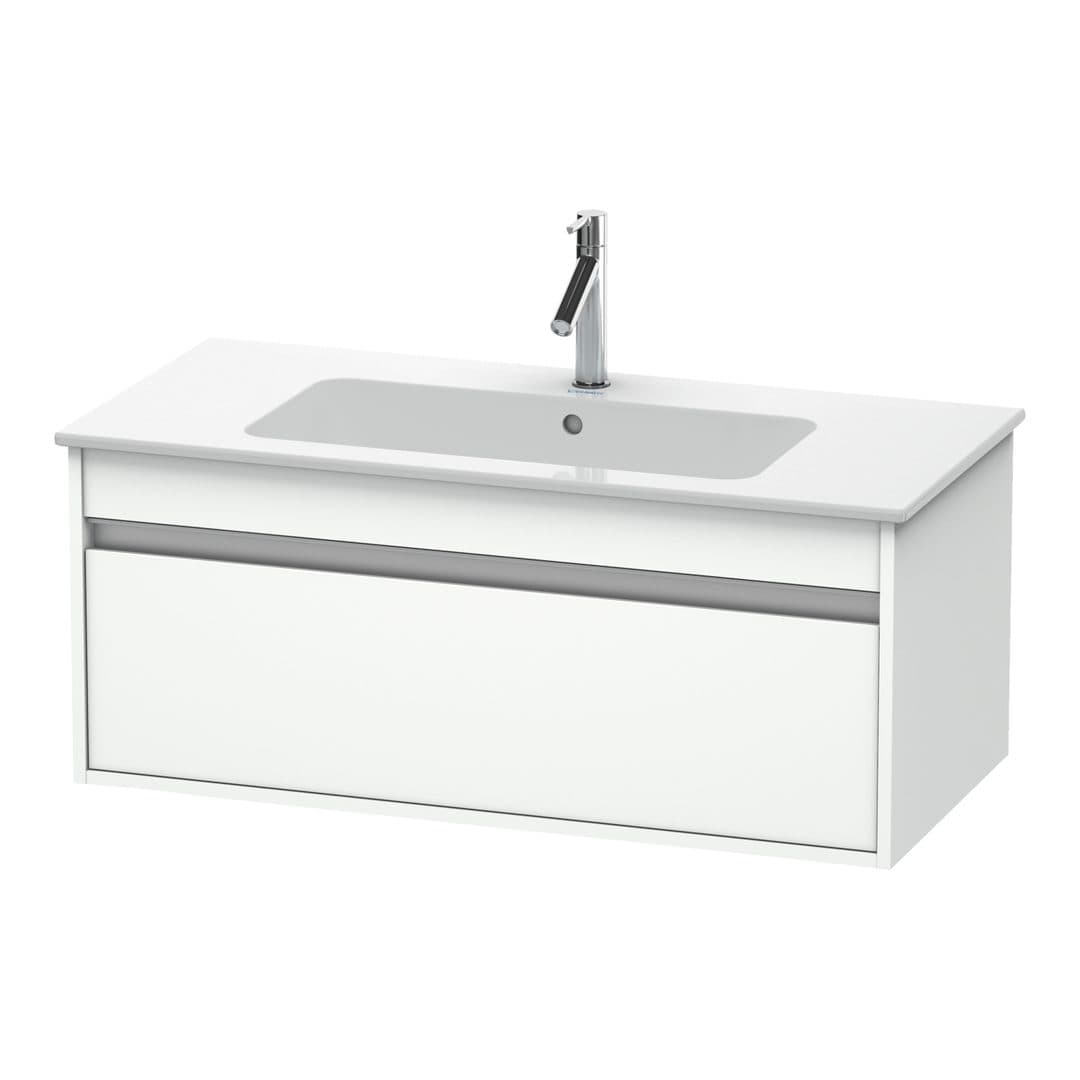 Duravit Ketho – Έπιπλο Νιπτήρα – 1000 mm, 1 συρτάρι, νιπτήρας κέντρο, 1000 x 475 x 410 mm – White Matt, Decor (KT642001818)