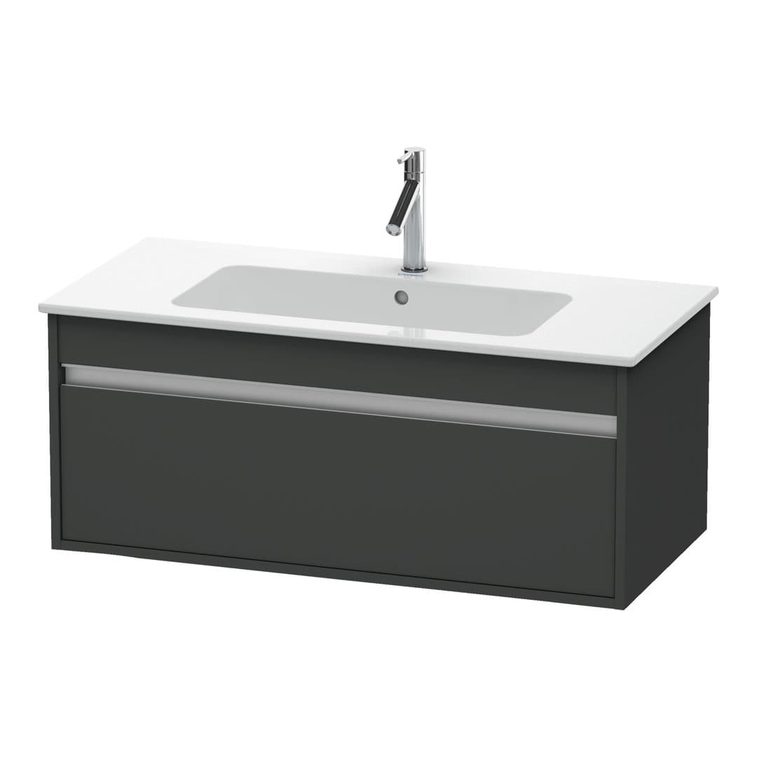 Duravit Ketho – Έπιπλο Νιπτήρα – 1000 mm, 1 συρτάρι, νιπτήρας κέντρο, 1000 x 475 x 410 mm – Graphite Matt, Decor (KT642004949)