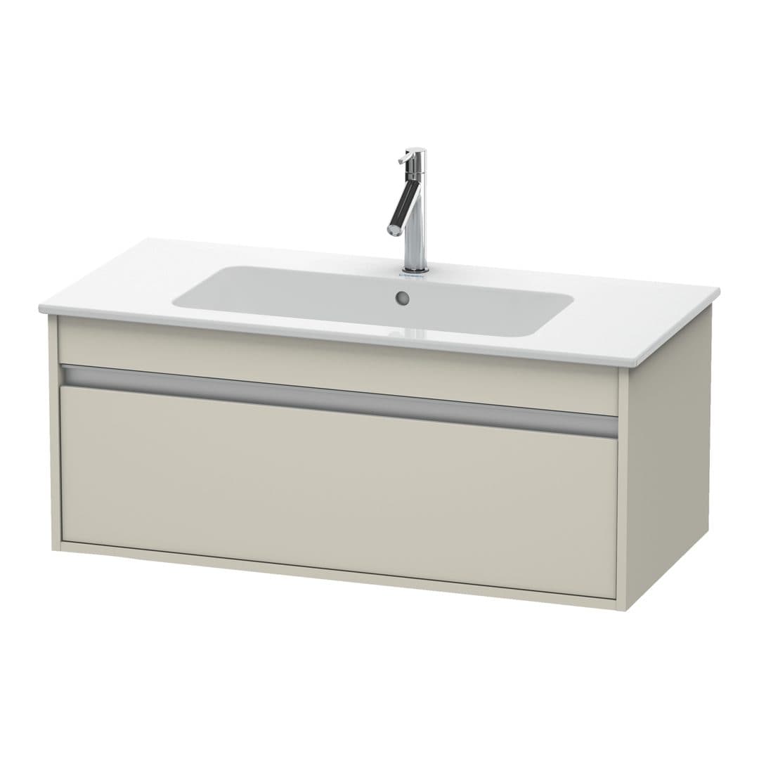 Duravit Ketho – Έπιπλο Νιπτήρα – 1000 mm, 1 συρτάρι, νιπτήρας κέντρο, 1000 x 475 x 410 mm – Taupe Matt, Decor (KT642009191)