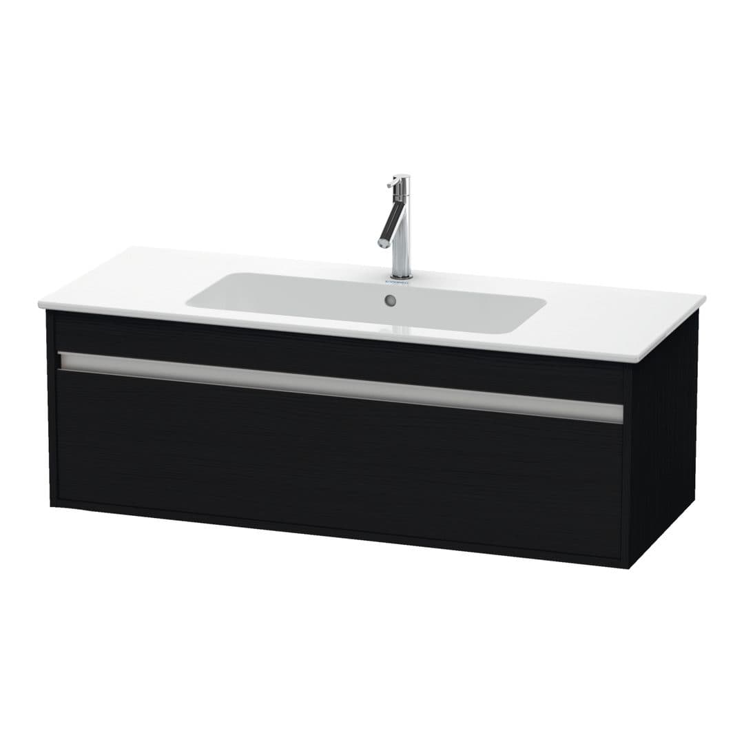 Duravit Ketho – Έπιπλο Νιπτήρα – 1200 mm, 1 συρτάρι, νιπτήρας κέντρο, 1200 x 475 x 410 mm – Black oak Matt, Decor (KT642101616)