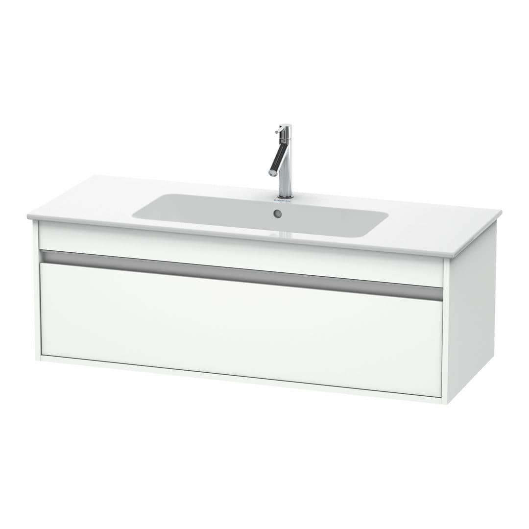 Duravit Ketho – Έπιπλο Νιπτήρα – 1200 mm, 1 συρτάρι, νιπτήρας κέντρο, 1200 x 475 x 410 mm – White Matt, Decor (KT642101818)