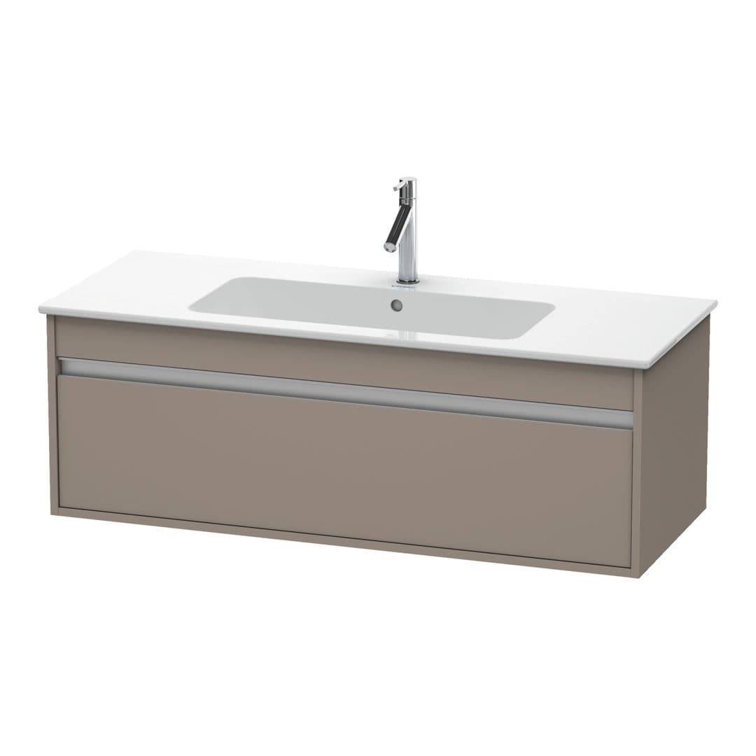Duravit Ketho – Έπιπλο Νιπτήρα – 1200 mm, 1 συρτάρι, νιπτήρας κέντρο, 1200 x 475 x 410 mm – Basalte Matt, Decor (KT642104343)