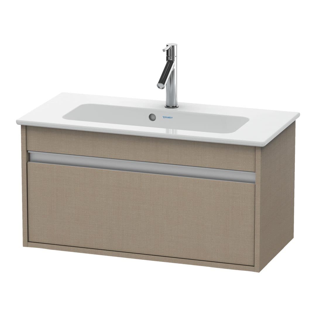 Duravit Ketho – Έπιπλο Νιπτήρα – 800 mm, 1 συρτάρι, νιπτήρας κέντρο, Compact – Linen Matt, Decor (KT642307575)