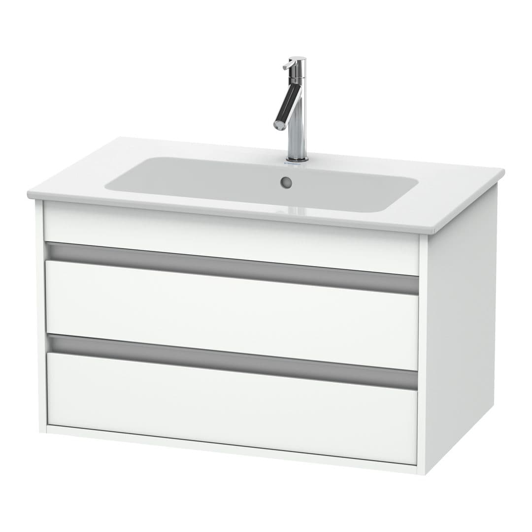 Duravit Ketho – Έπιπλο Νιπτήρα – 800 mm, 2 συρτάρια, νιπτήρας κέντρο, 800 x 475 x 480 mm – White Matt, Decor (KT642901818)