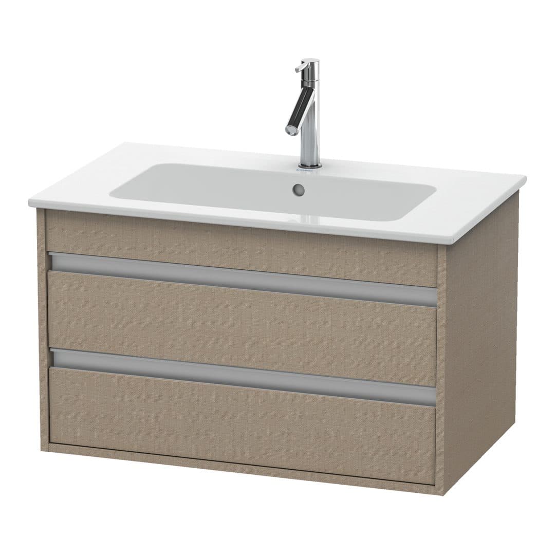 Duravit Ketho – Έπιπλο Νιπτήρα – 800 mm, 2 συρτάρια, νιπτήρας κέντρο, 800 x 475 x 480 mm – Linen Matt, Decor (KT642907575)