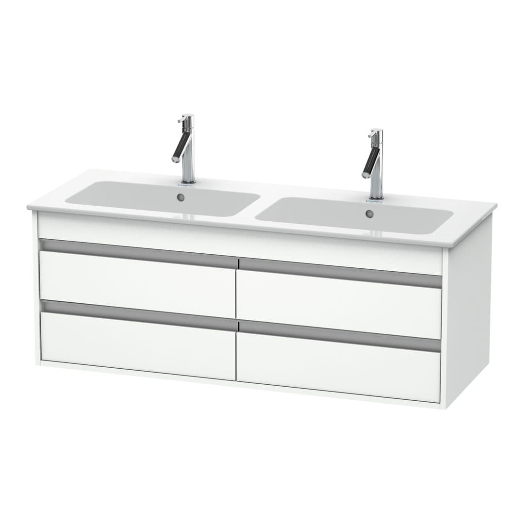 Duravit Ketho – Έπιπλο Νιπτήρα – 1270 mm, 4 συρτάρια – White Matt, Decor (KT643301818)