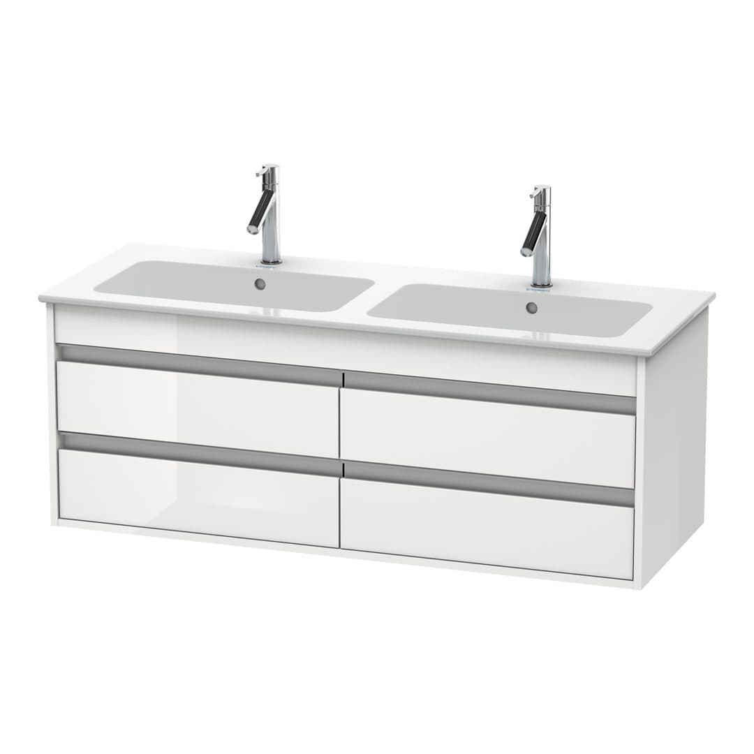 Duravit Ketho – Έπιπλο Νιπτήρα – 1270 mm, 4 συρτάρια – White High Gloss, Decor (KT643302222)
