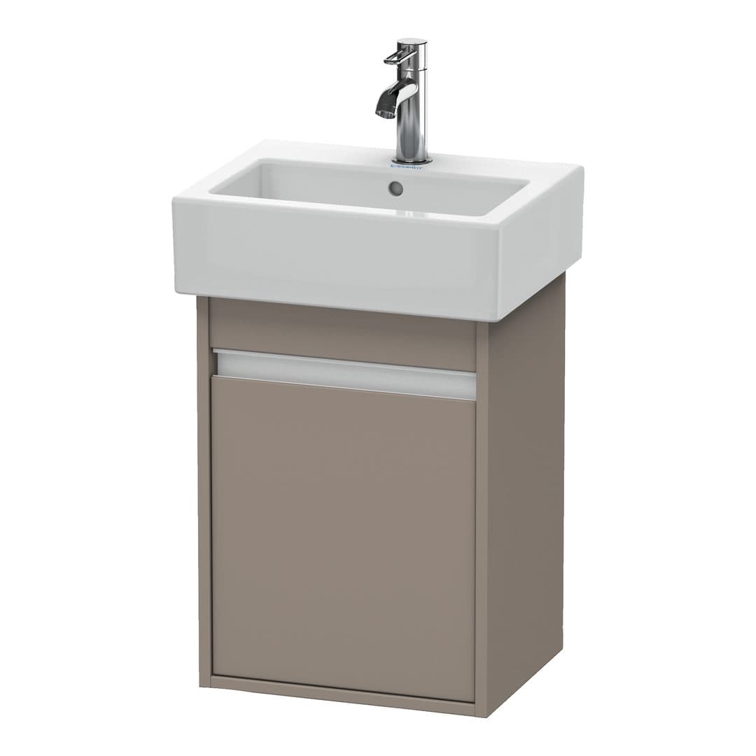Duravit Ketho – Έπιπλο Νιπτήρα – 400 mm, 1 πόρτα, αριστερή, 400 x 320 x 550 mm – Basalte Matt, Decor (KT6630L4343)