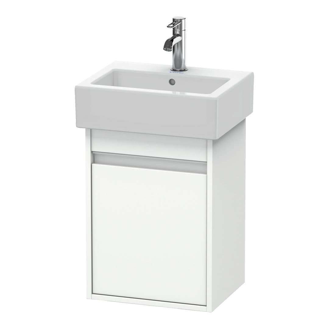 Duravit Ketho – Έπιπλο Νιπτήρα – 400 mm, 1 πόρτα, δεξιά, 400 x 320 x 550 mm – White Matt, Decor (KT6630R1818)