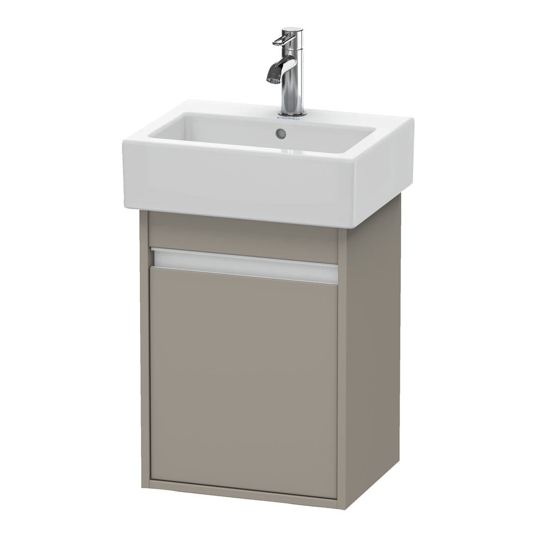Duravit Ketho – Έπιπλο Νιπτήρα – 400 mm, 1 πόρτα, δεξιά, 400 x 320 x 550 mm – Basalte Matt, Decor (KT6630R4343)
