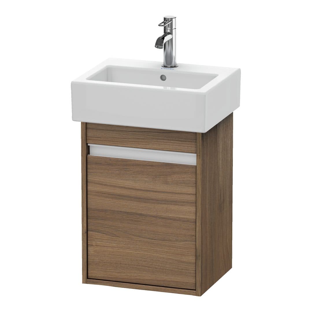 Duravit Ketho – Έπιπλο Νιπτήρα – 400 mm, 1 πόρτα, δεξιά, 400 x 320 x 550 mm – Walnut Matt, Decor (KT6630R7979)