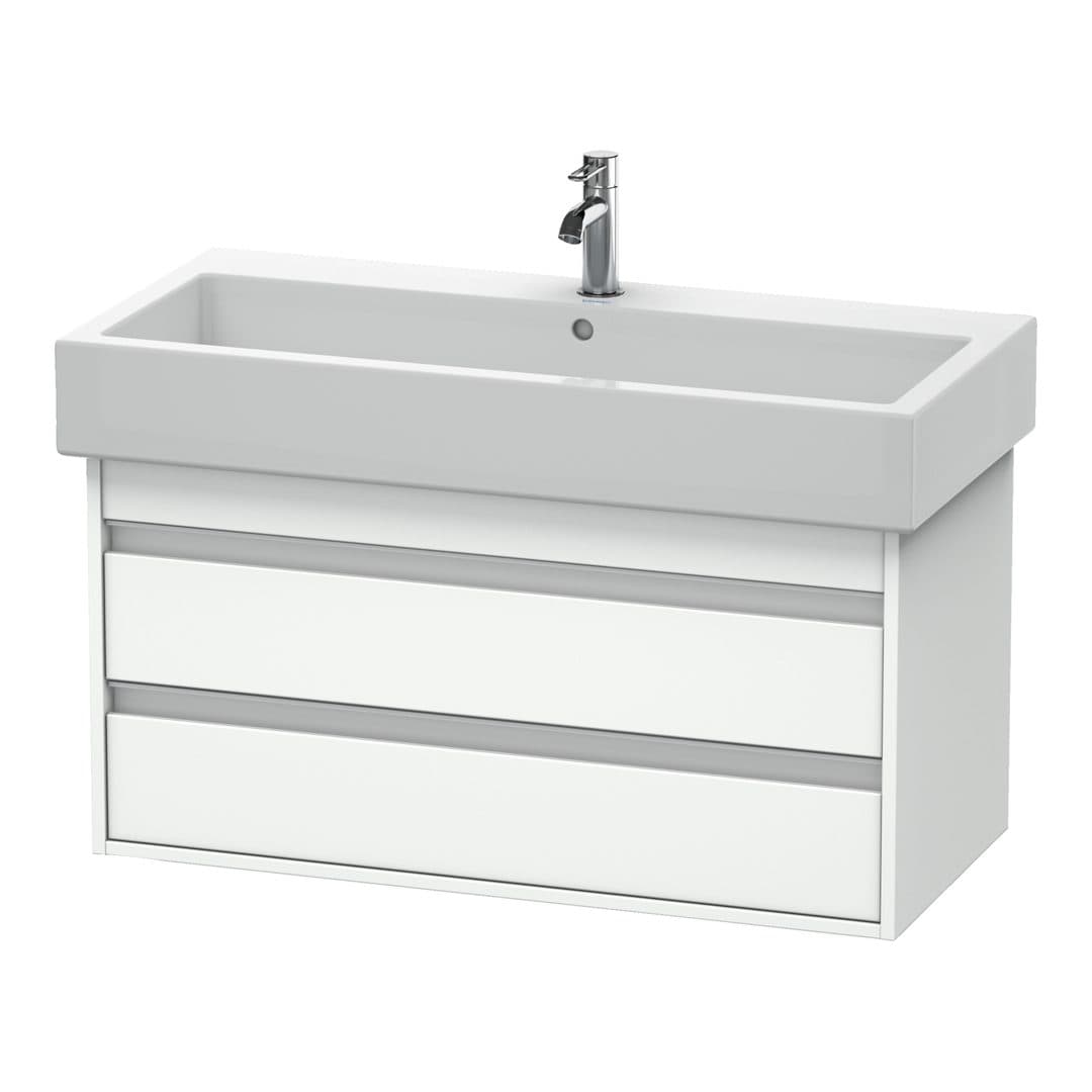 Duravit Ketho – Έπιπλο Νιπτήρα – 950 mm, 2 συρτάρια, νιπτήρας κέντρο – White Matt, Decor (KT663801818)
