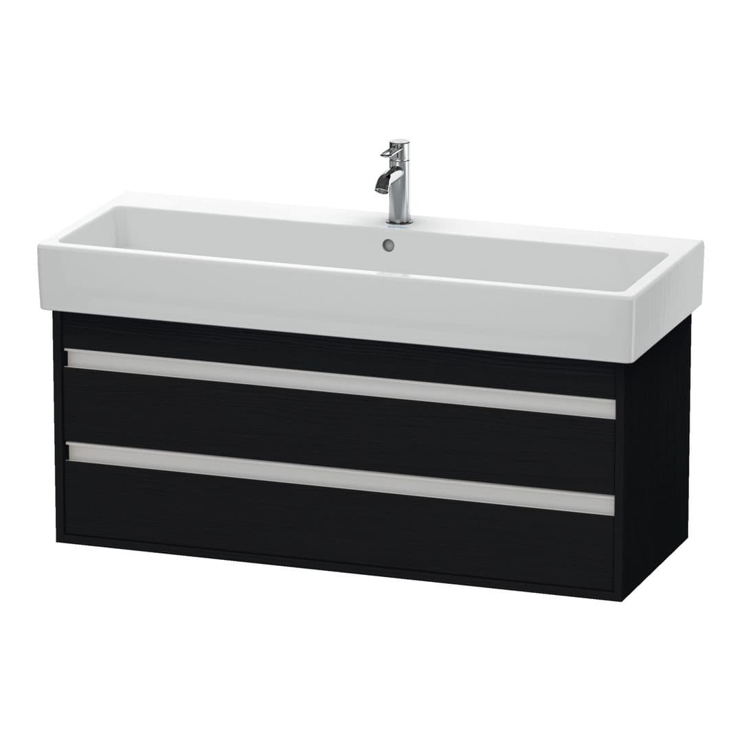 Duravit Ketho – Έπιπλο Νιπτήρα – 1150 mm, 2 συρτάρια, νιπτήρας κέντρο, 1150 x 440 x 480 mm – Black oak Matt, Decor (KT663901616)