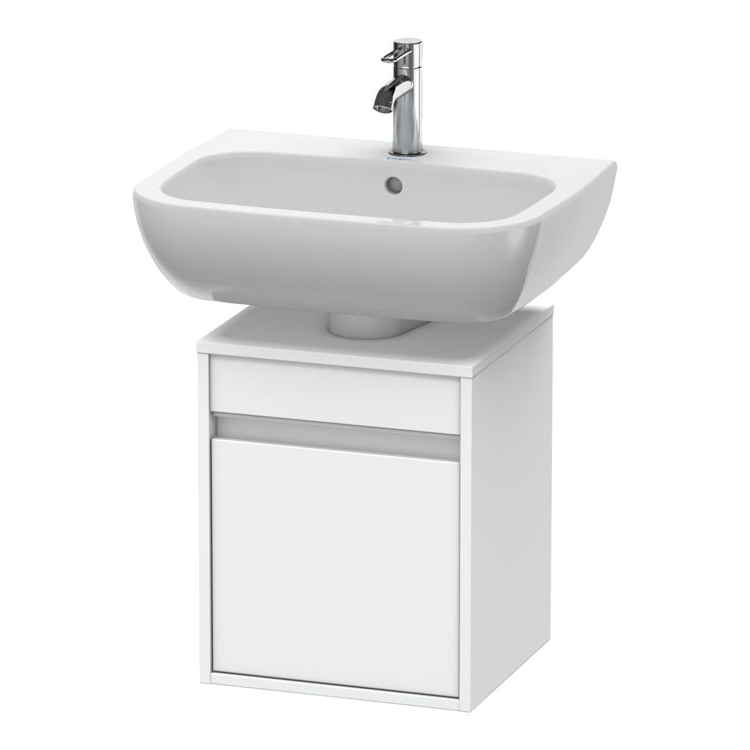 Duravit Ketho – Έπιπλο Νιπτήρα – 400 mm, 1 πόρτα, αριστερή, 400 x 360 x 496 mm – White Matt, Decor (KT6658L1818)