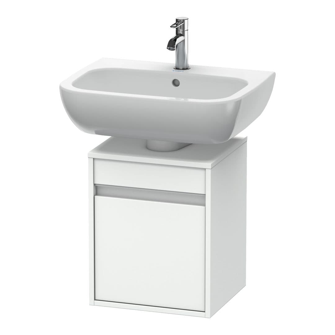 Duravit Ketho – Έπιπλο Νιπτήρα – 400 mm, 1 πόρτα, δεξιά, 400 x 360 x 496 mm – White Matt, Decor (KT6658R1818)