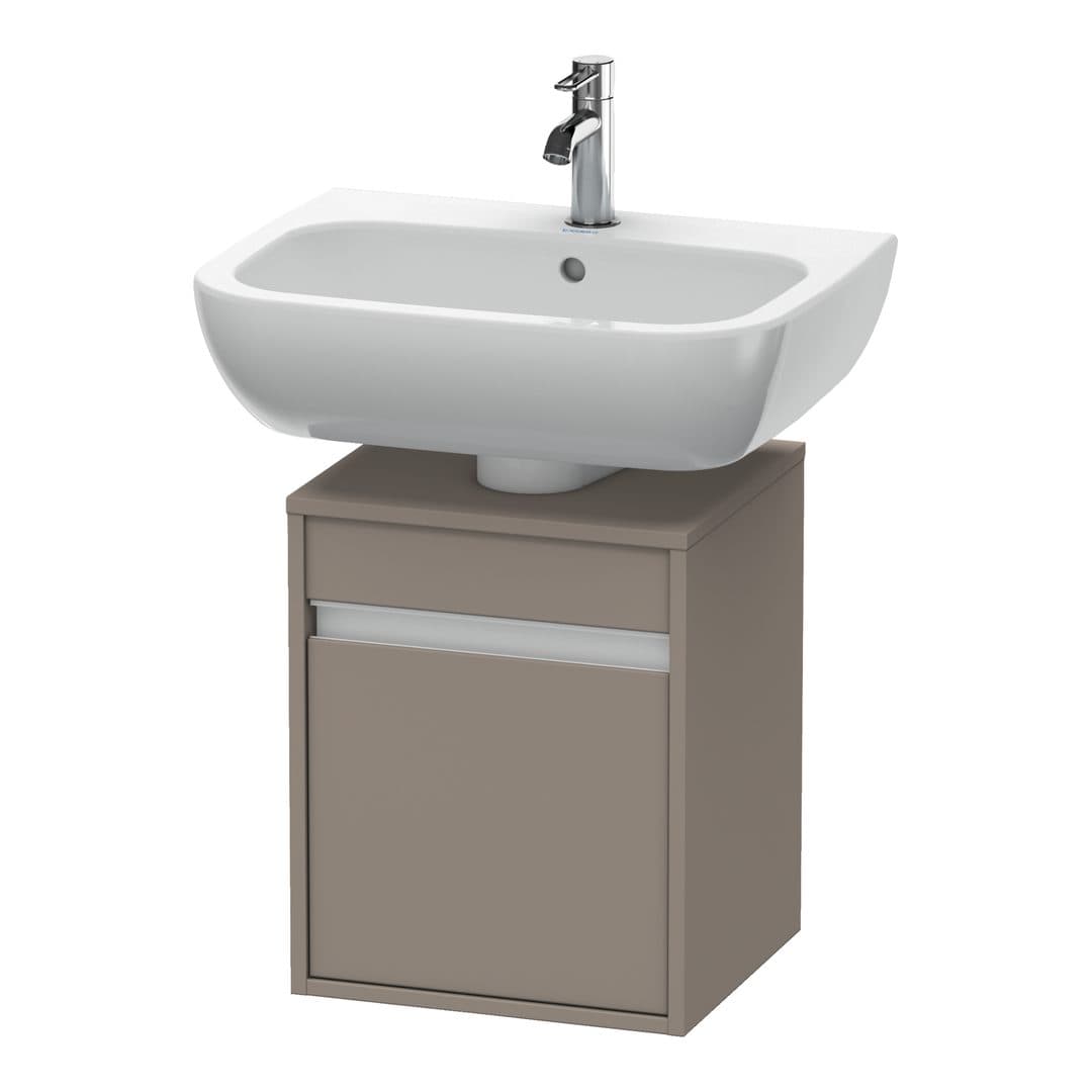 Duravit Ketho – Έπιπλο Νιπτήρα – 400 mm, 1 πόρτα, δεξιά, 400 x 360 x 496 mm – Basalte Matt, Decor (KT6658R4343)