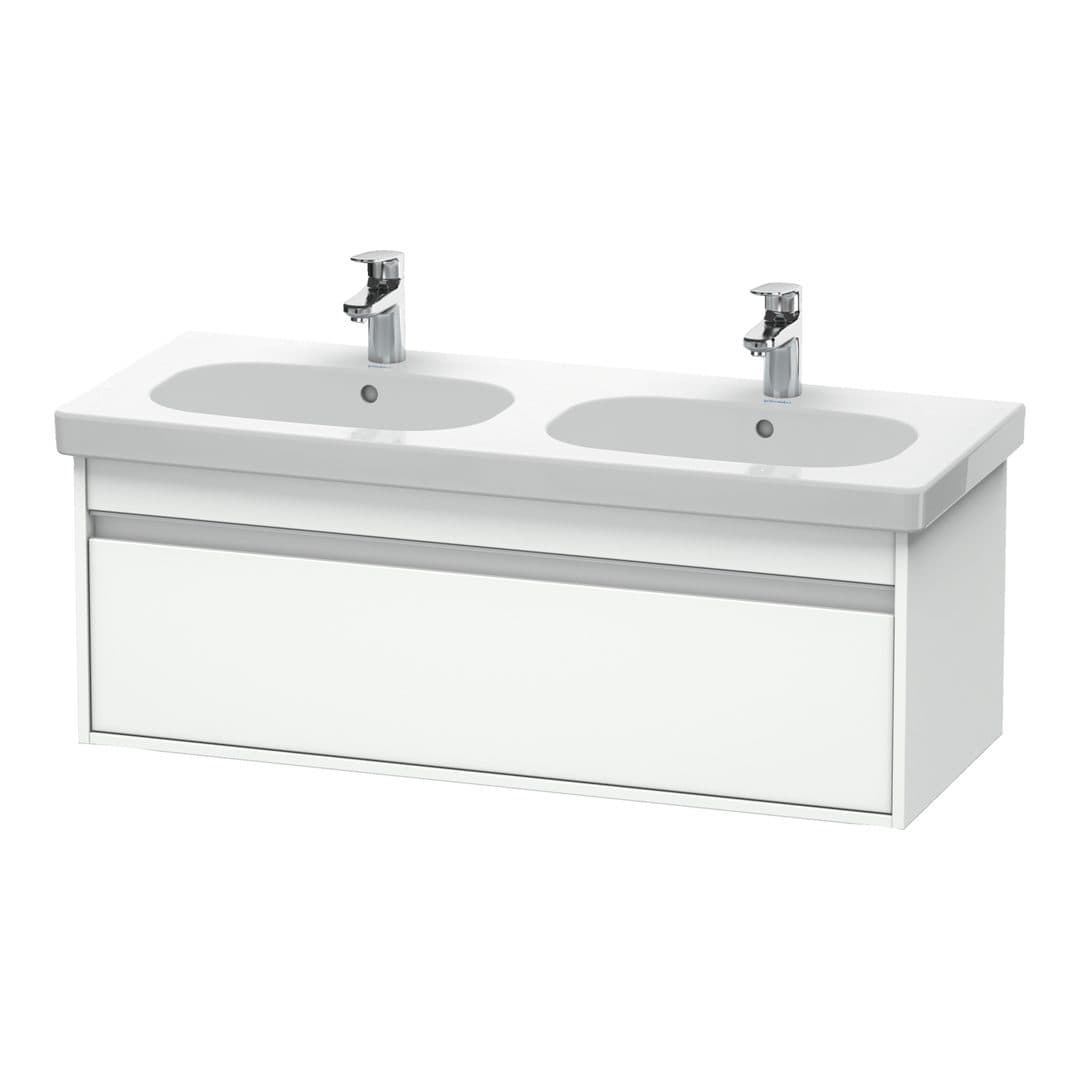 Duravit Ketho – Έπιπλο Νιπτήρα – 1150 mm, 1 συρτάρι, νιπτήρας κέντρο, 1150 x 455 x 410 mm – White Matt, Decor (KT666901818)