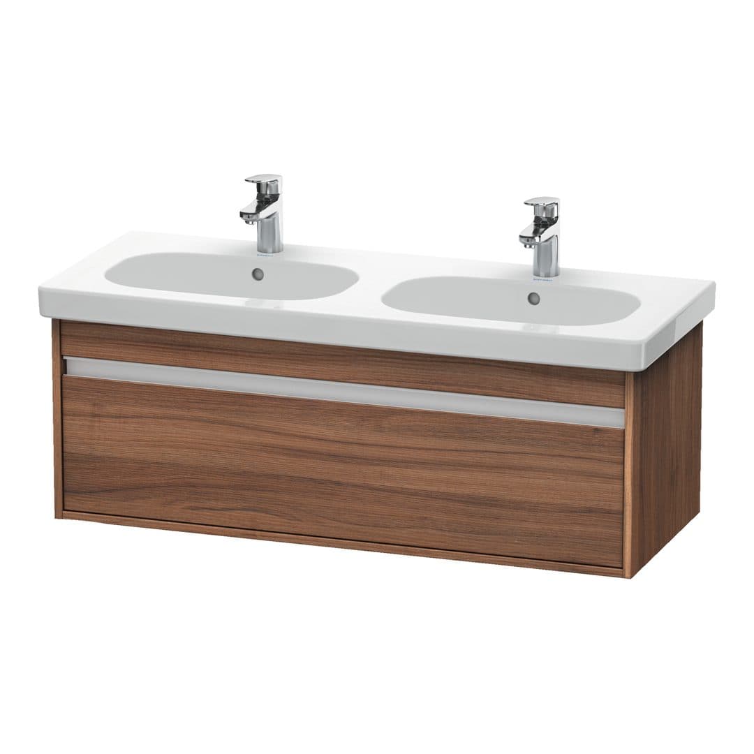 Duravit Ketho – Έπιπλο Νιπτήρα – 1150 mm, 1 συρτάρι, νιπτήρας κέντρο, 1150 x 455 x 410 mm – Walnut Matt, Decor (KT666907979)