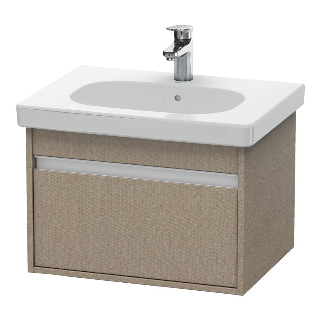 Duravit Ketho – Έπιπλο Νιπτήρα – 600 mm, 1 συρτάρι, νιπτήρας κέντρο, 600 x 455 x 410 mm – Linen Matt, Decor (KT667007575)