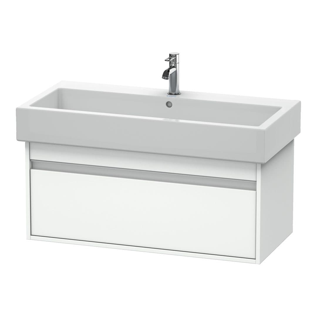 Duravit Ketho – Έπιπλο Νιπτήρα – 950 mm, 1 συρτάρι, νιπτήρας κέντρο – White Matt, Decor (KT668801818)