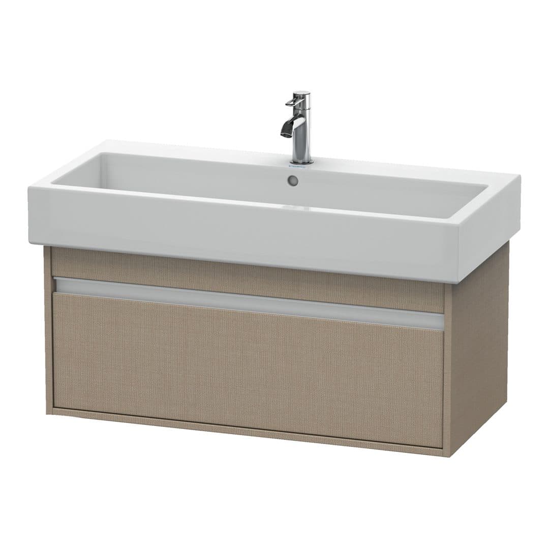 Duravit Ketho – Έπιπλο Νιπτήρα – 950 mm, 1 συρτάρι, νιπτήρας κέντρο – Linen Matt, Decor (KT668807575)