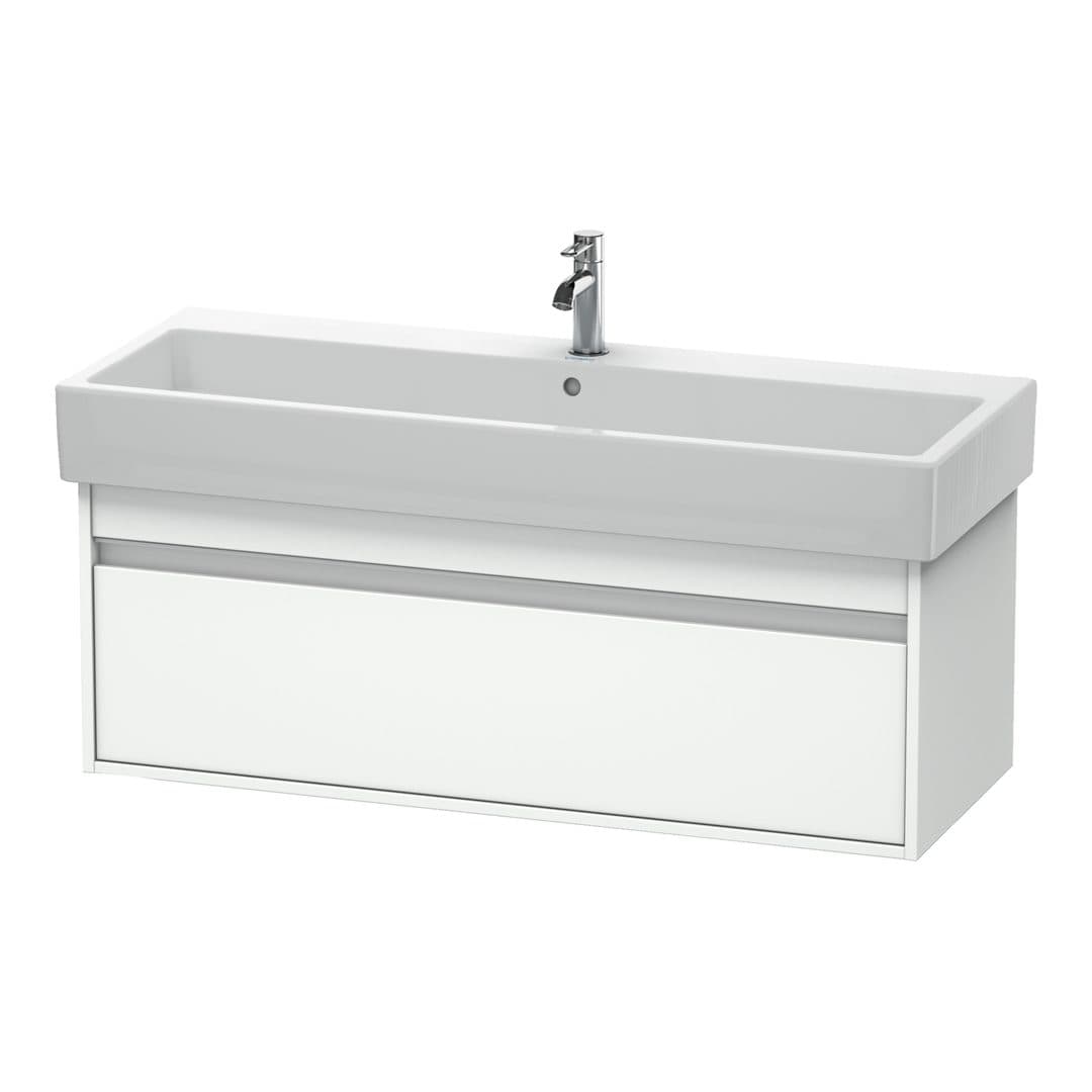 Duravit Ketho – Έπιπλο Νιπτήρα – 1150 mm, 1 συρτάρι, νιπτήρας κέντρο, 1150 x 440 x 410 mm – White Matt, Decor (KT668901818)
