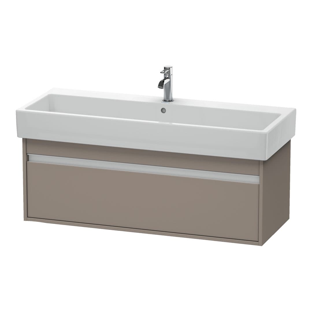 Duravit Ketho – Έπιπλο Νιπτήρα – 1150 mm, 1 συρτάρι, νιπτήρας κέντρο, 1150 x 440 x 410 mm – Basalte Matt, Decor (KT668904343)