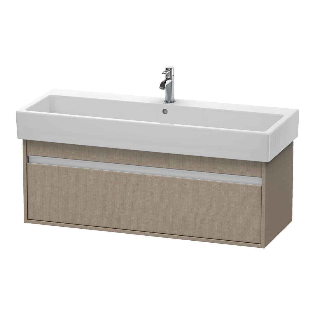 Duravit Ketho – Έπιπλο Νιπτήρα – 1150 mm, 1 συρτάρι, νιπτήρας κέντρο, 1150 x 440 x 410 mm – Linen Matt, Decor (KT668907575)