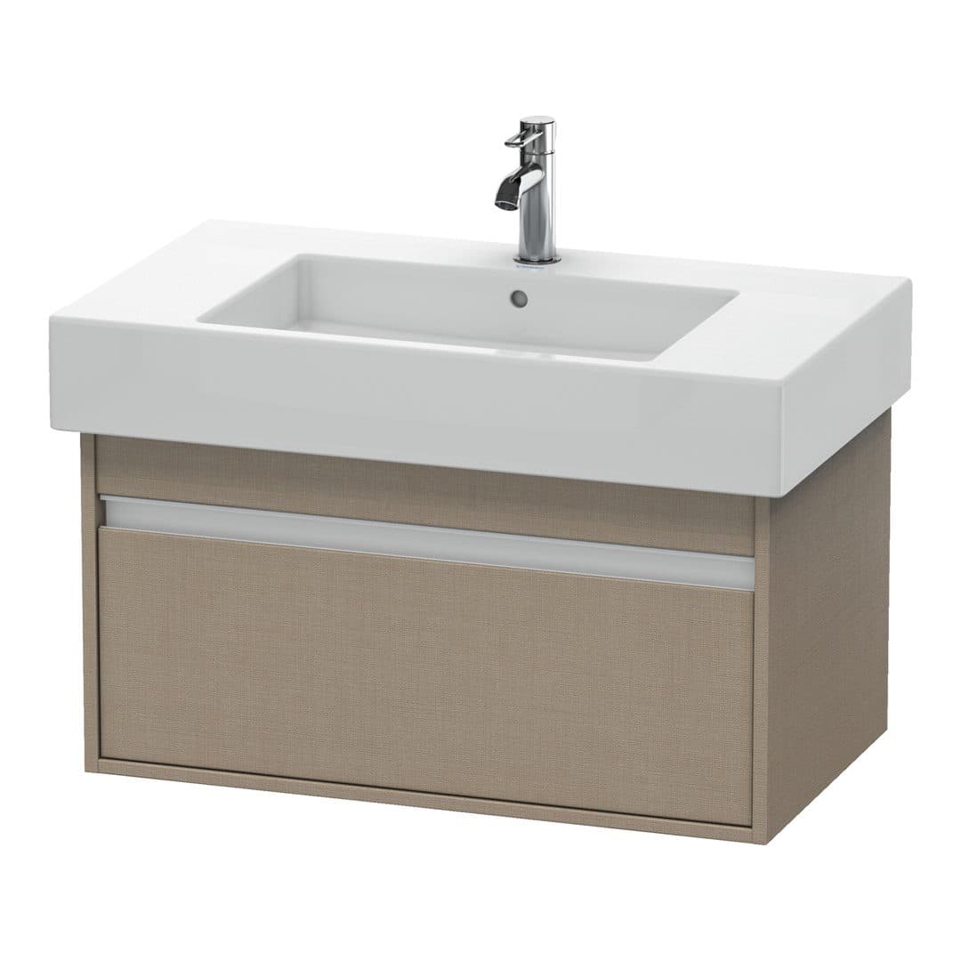 Duravit Ketho – Έπιπλο Νιπτήρα – 800 mm, 1 συρτάρι, νιπτήρας κέντρο, 800 x 455 x 410 mm, μοντέλο KT6690 – Linen Matt, Decor (KT669007575)