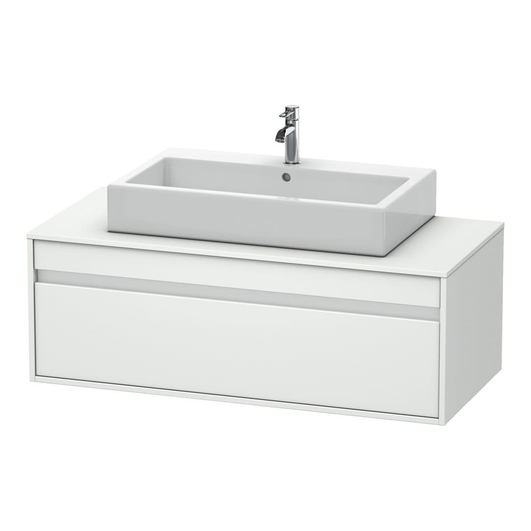 Duravit Ketho – Έπιπλο Νιπτήρα – 1200 mm, για κονσόλα, 1 συρτάρι, νιπτήρας κέντρο, μοντέλο KT6696 – White Matt, Decor (KT669601818)