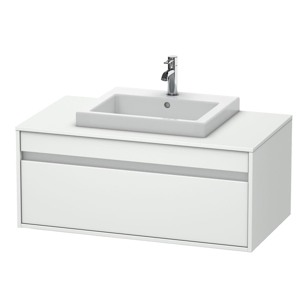 Duravit Ketho – Έπιπλο Νιπτήρα – 1000 mm, για κονσόλα, 1 συρτάρι, νιπτήρας κέντρο, μοντέλο KT6795 – White Matt, Decor (KT679501818)