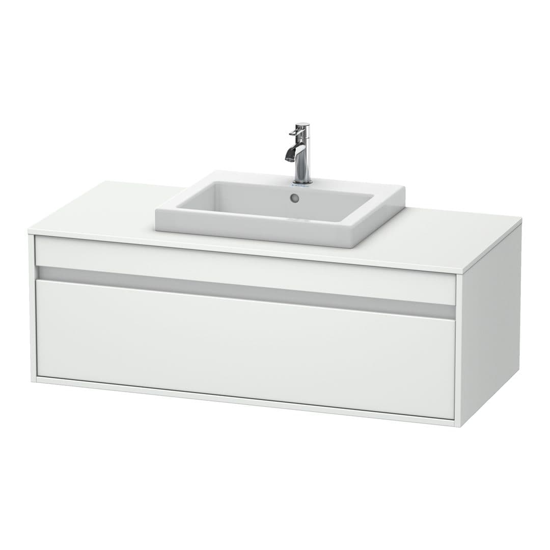 Duravit Ketho – Έπιπλο Νιπτήρα – 1200 mm, για κονσόλα, 1 συρτάρι, νιπτήρας κέντρο, μοντέλο KT6796 – White Matt, Decor (KT679601818)