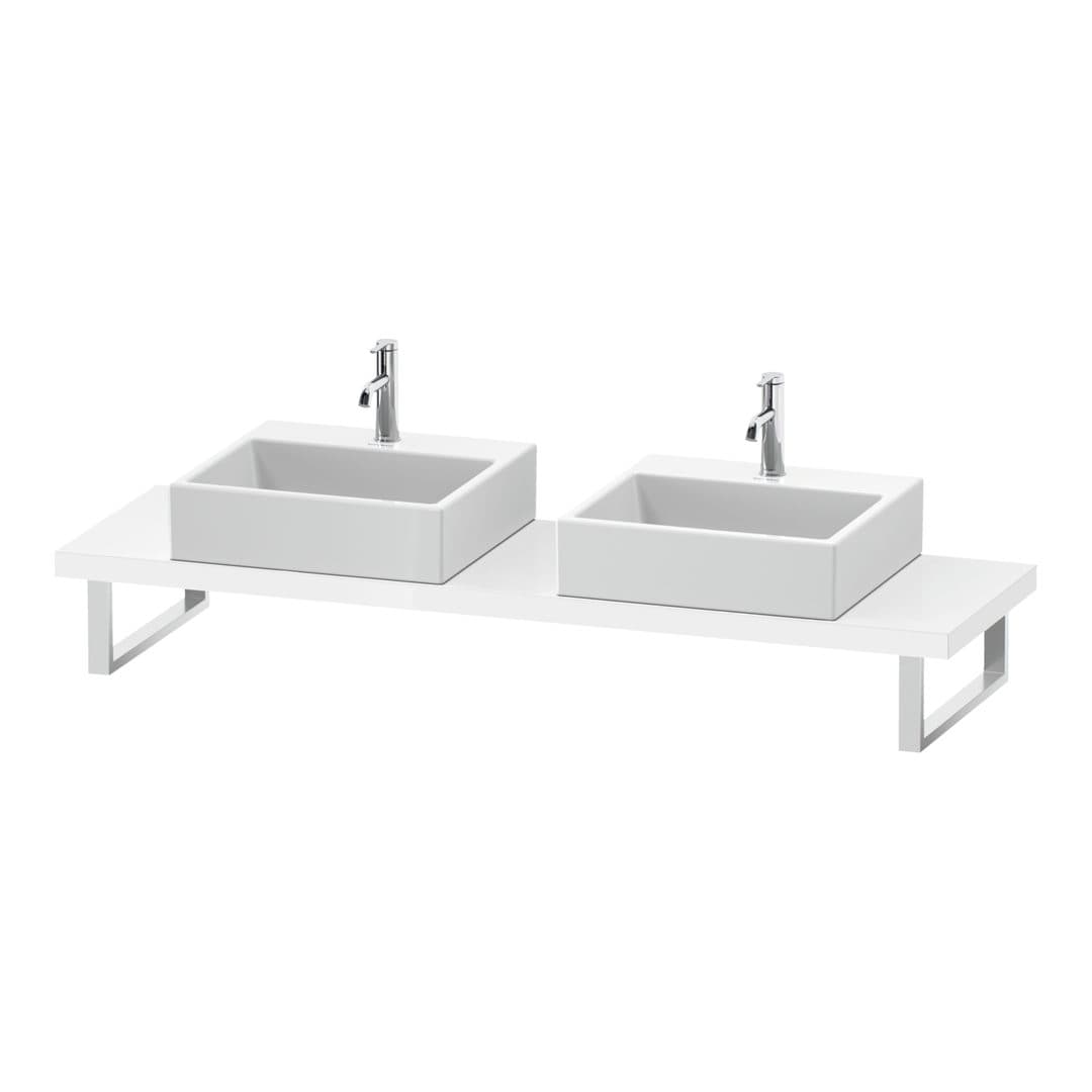Duravit L-Cube – Πάγκος Νιπτήρα – 800 mm, Compact, 800 x 480 x 45 mm, μοντέλο LC101C – White High Gloss, Lacquer (LC101C08585)