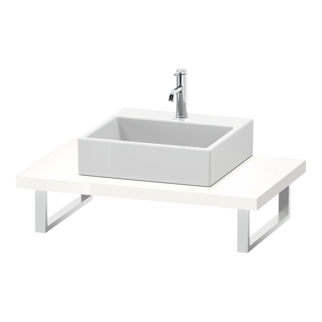Duravit L-Cube – Πάγκος Νιπτήρα – 800 mm, 800 x 550 x 45 mm, μοντέλο LC102C – White High Gloss, Decor (LC102C02222)