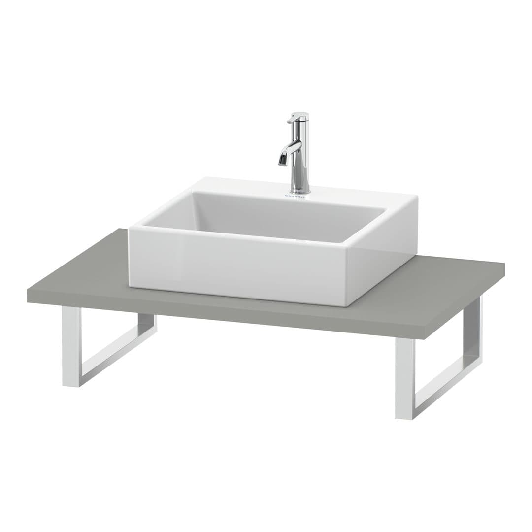 Duravit L-Cube – Πάγκος Νιπτήρα – 800 mm, 800 x 550 x 30 mm, μοντέλο LC106C – Concrete grey Matt, Decor (LC106C00707)