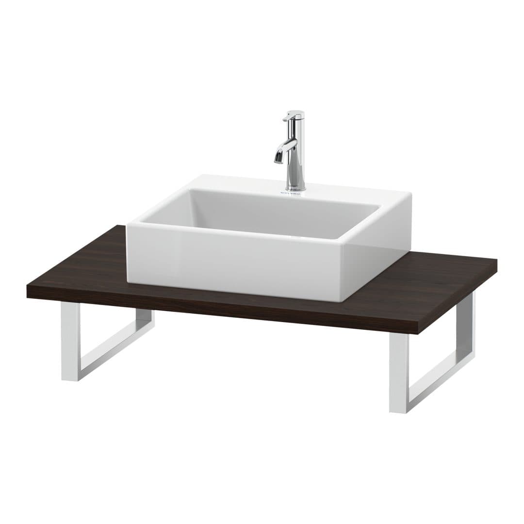 Duravit L-Cube – Πάγκος Νιπτήρα – 800 mm, 800 x 550 x 30 mm, μοντέλο LC106C – Brushed walnut Matt, Real wood veneer (LC106C06969)