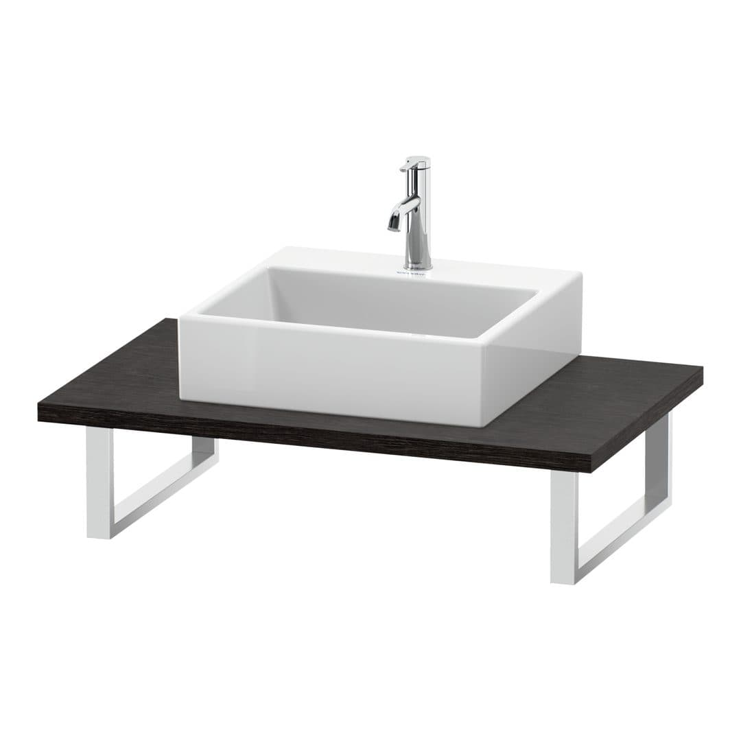 Duravit L-Cube – Πάγκος Νιπτήρα – 800 mm, 800 x 550 x 30 mm, μοντέλο LC106C – Brushed dark oak Matt, Real wood veneer (LC106C07272)