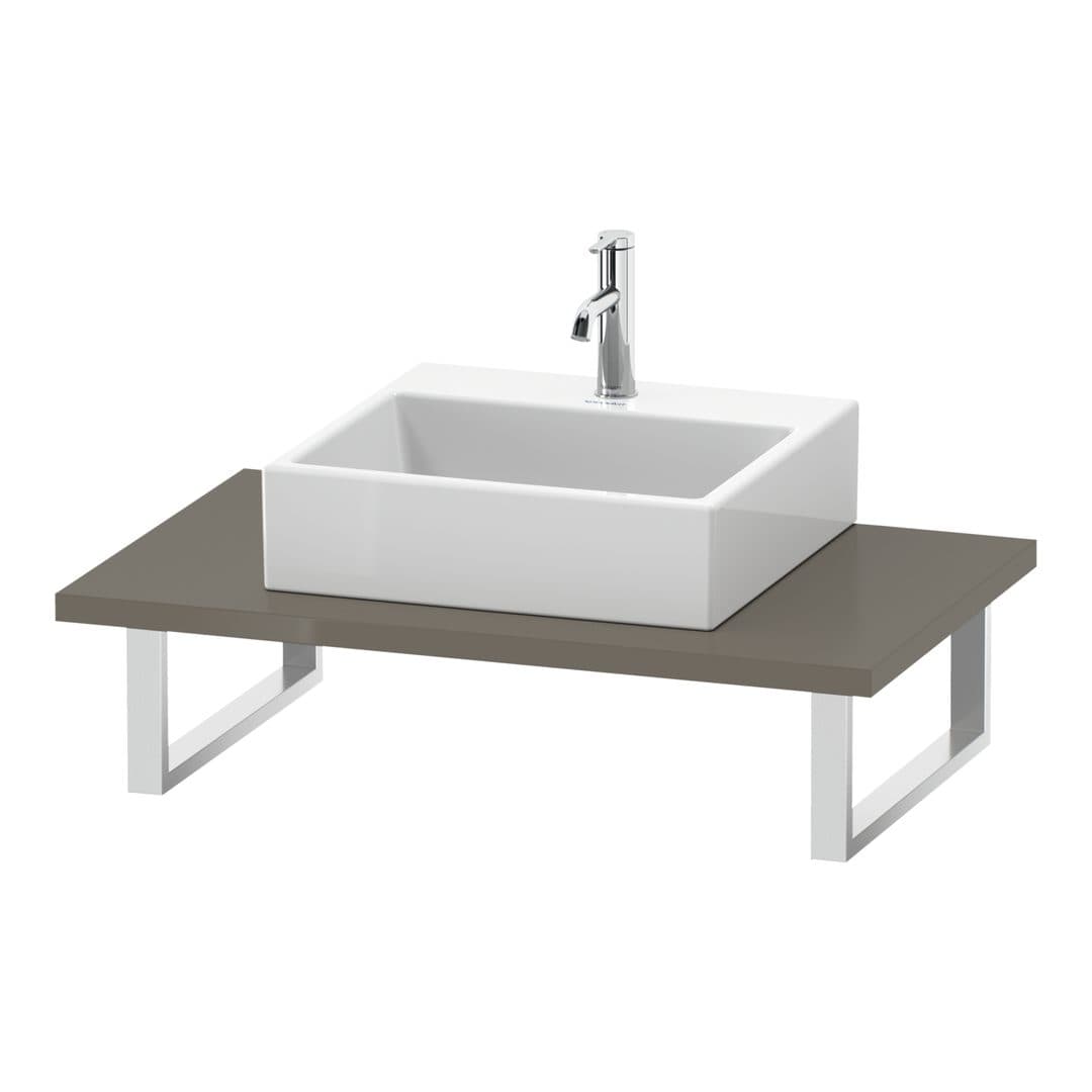 Duravit L-Cube – Πάγκος Νιπτήρα – 800 mm, 800 x 550 x 30 mm, μοντέλο LC106C – Flannel Grey High Gloss, Lacquer (LC106C08989)