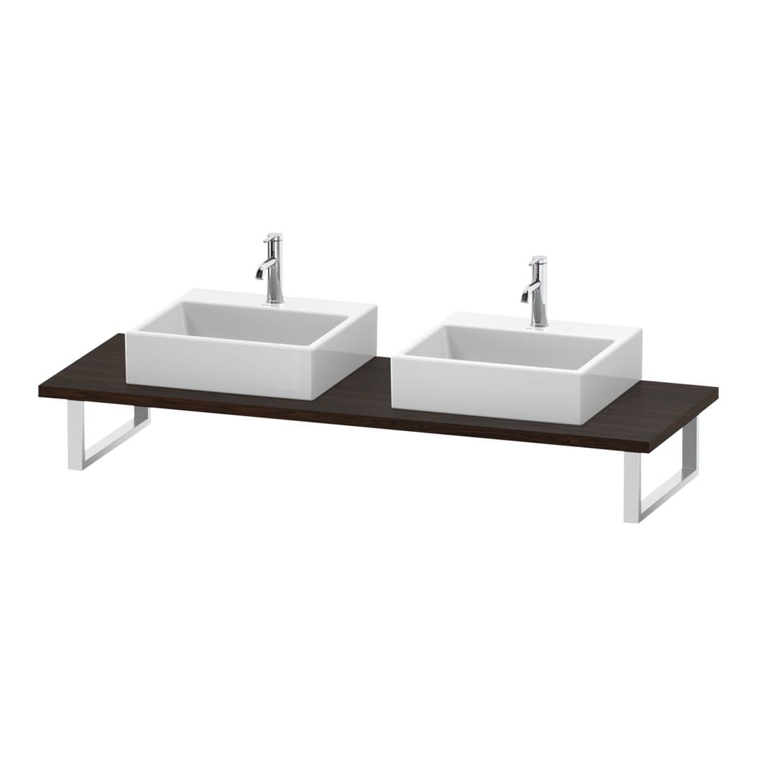 Duravit L-Cube – Πάγκος Νιπτήρα – 800 mm, 800 x 550 x 30 mm, μοντέλο LC107C – Brushed walnut Matt, Real wood veneer (LC107C06969)