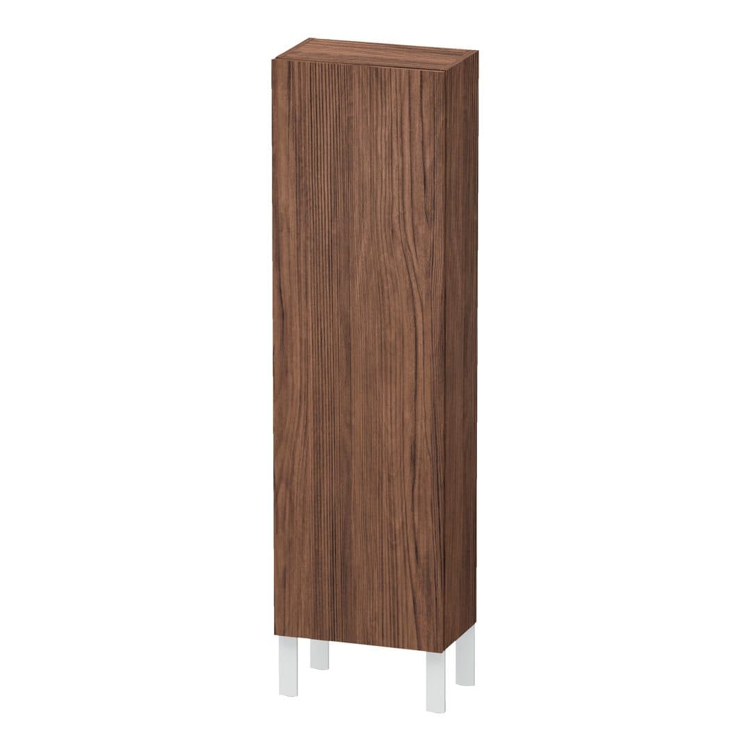 Duravit L-Cube – Κολόνα Μπάνιου – 400 mm, μεσαία, 1 πόρτα, δεξιά, 400 x 243 x 1320 mm – Walnut dark Matt, Decor (LC1168R2121)