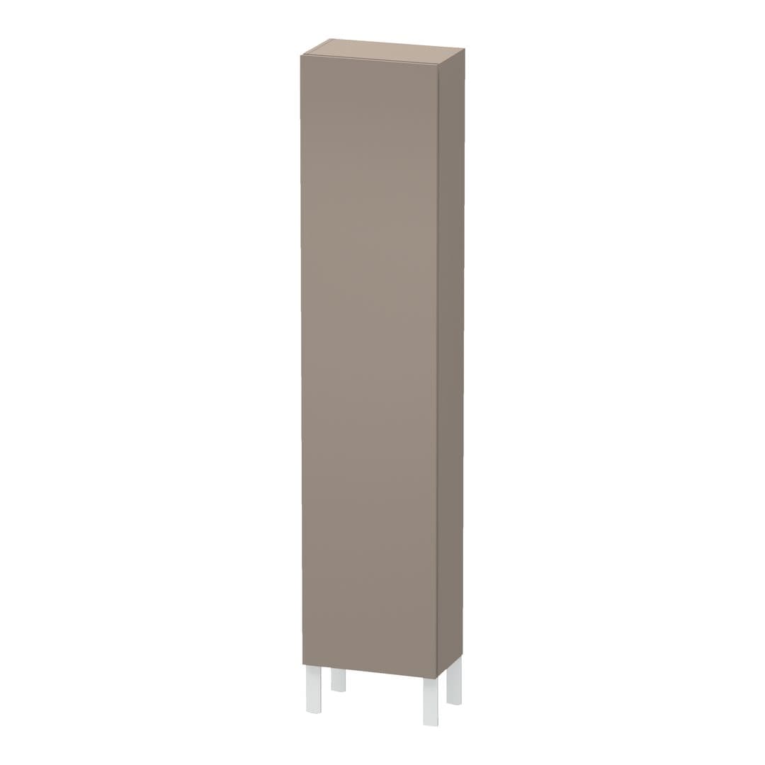 Duravit L-Cube – Κολόνα Μπάνιου – 400 mm, 1 πόρτα, δεξιά, 400 x 243 x 1760 mm – Basalte Matt, Decor (LC1170R4343)