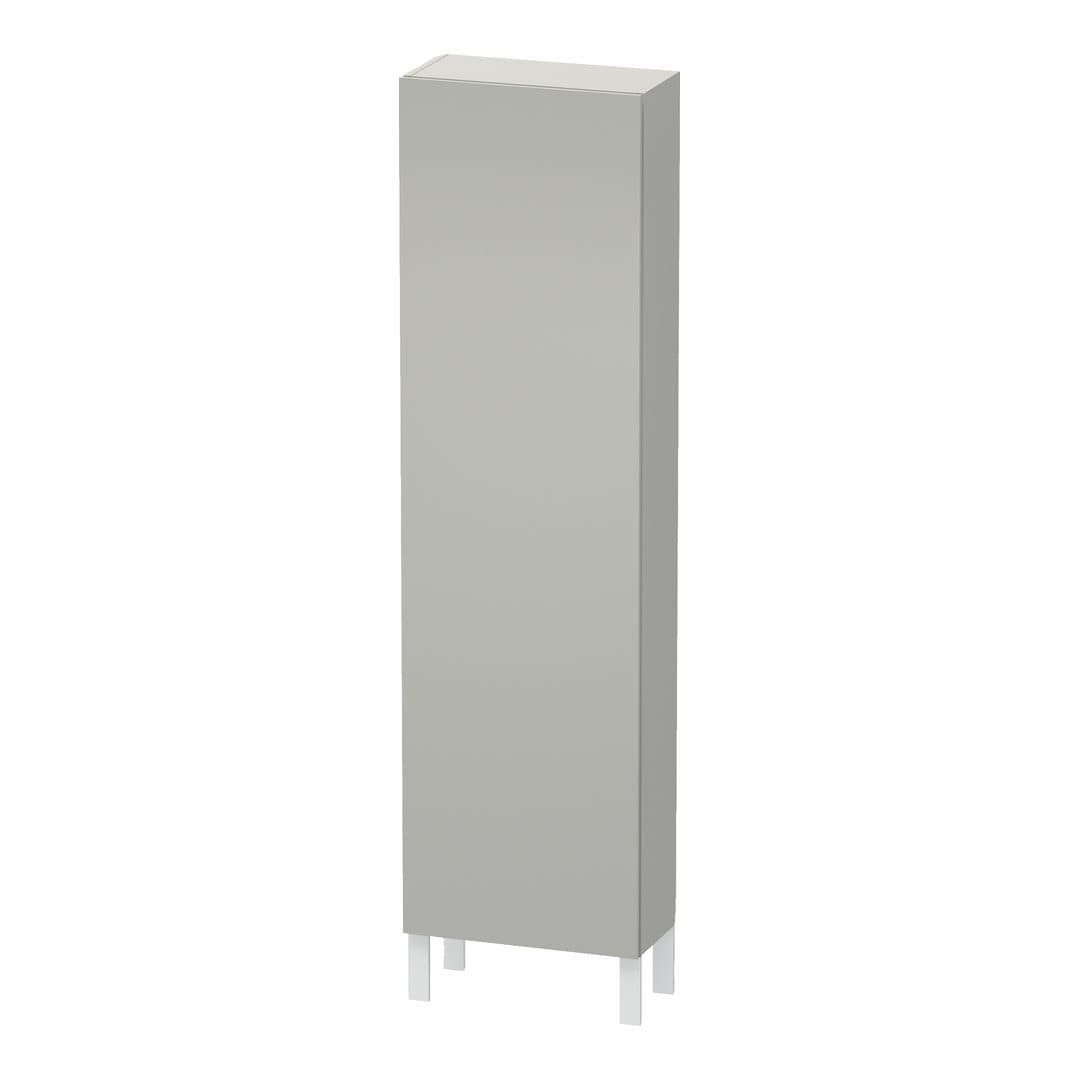 Duravit L-Cube – Κολόνα Μπάνιου – 500 mm, 1 πόρτα, αριστερή, 500 x 243 x 1760 mm – Concrete grey Matt, Decor (LC1171L0707)