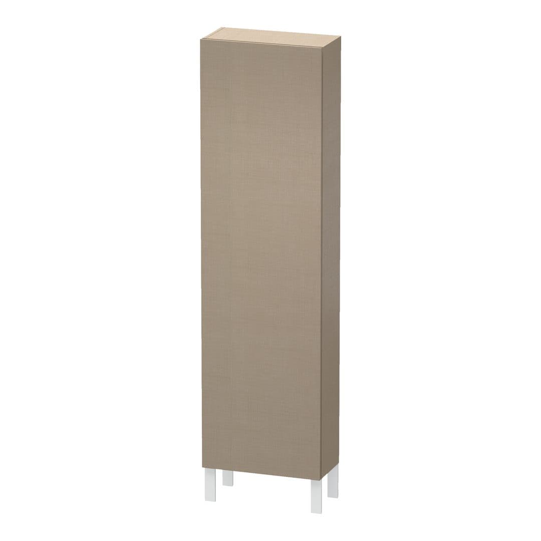 Duravit L-Cube – Κολόνα Μπάνιου – 500 mm, 1 πόρτα, αριστερή, 500 x 243 x 1760 mm – Linen Matt, Decor (LC1171L7575)