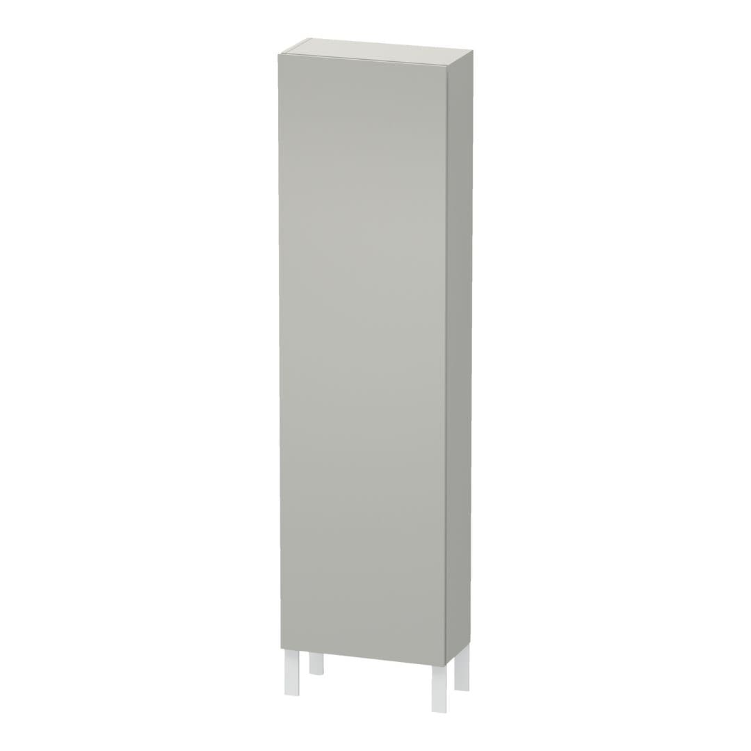 Duravit L-Cube – Κολόνα Μπάνιου – 500 mm, 1 πόρτα, δεξιά, 500 x 243 x 1760 mm – Concrete grey Matt, Decor (LC1171R0707)