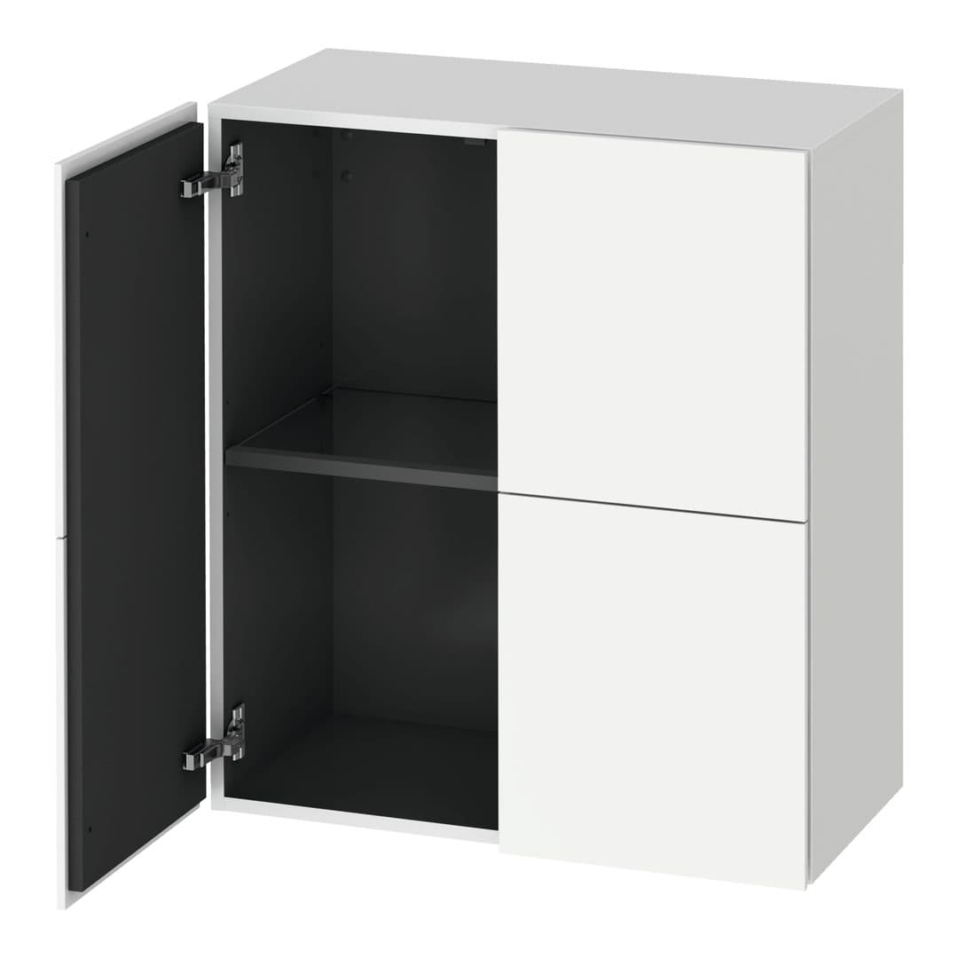 Duravit L-Cube – Κολόνα Μπάνιου – 700 mm, μεσαία, 2 πόρτες, 700 x 363 x 800 mm – White Matt, Decor (LC117701818)