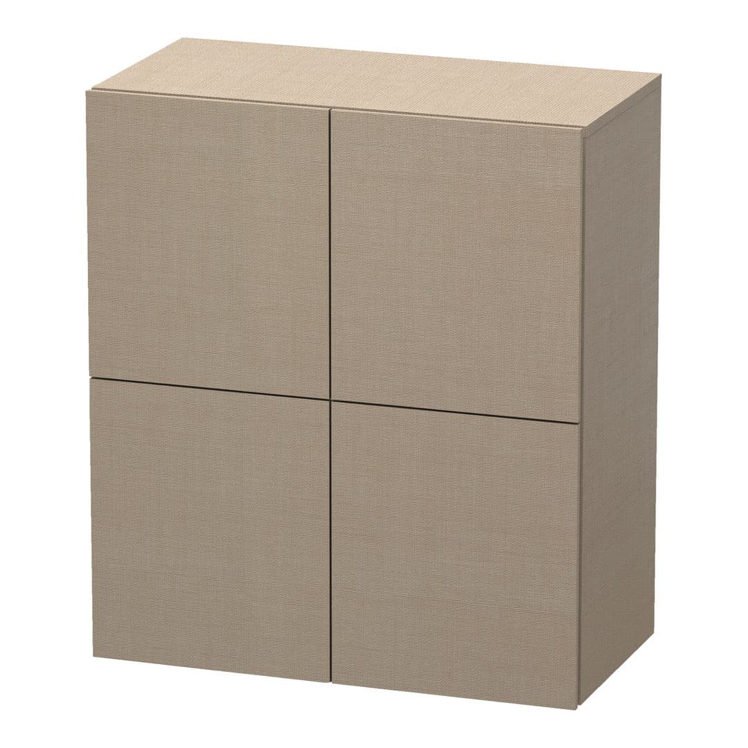 Duravit L-Cube – Κολόνα Μπάνιου – 700 mm, μεσαία, 2 πόρτες, 700 x 363 x 800 mm – Linen Matt, Decor (LC117707575)