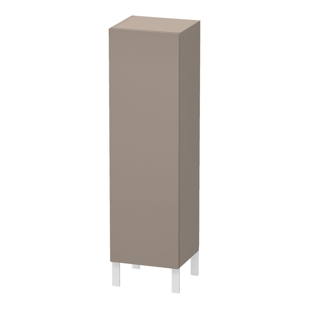 Duravit L-Cube – Κολόνα Μπάνιου – 400 mm, μεσαία, 1 πόρτα, αριστερή, 400 x 363 x 1320 mm – Basalte Matt, Decor (LC1178L4343)