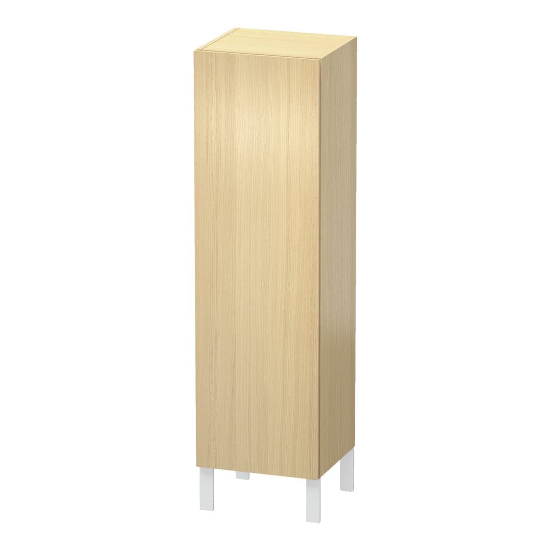 Duravit L-Cube – Κολόνα Μπάνιου – 400 mm, μεσαία, 1 πόρτα, αριστερή, 400 x 363 x 1320 mm – Mediterranean oak Matt, Real wood veneer (LC1178L7171)